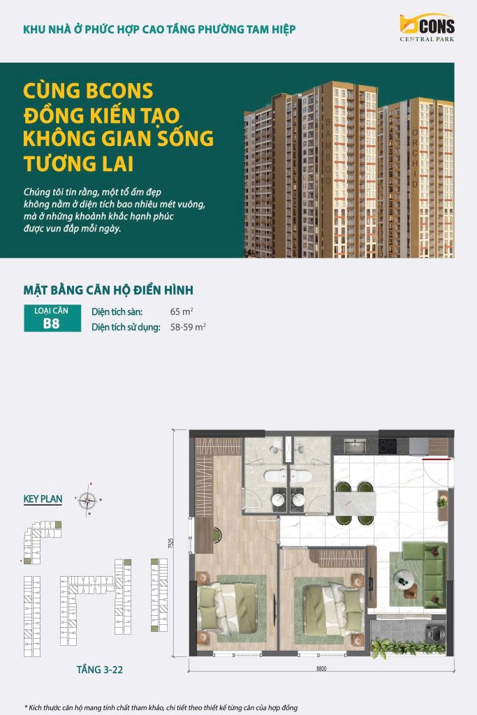 layout can ho bcons central park 2pn b1